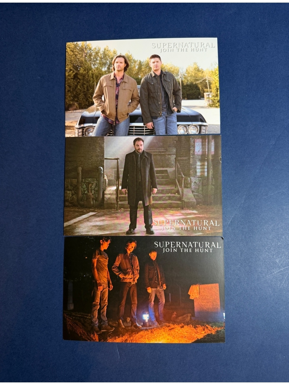 3 pack super.natural Jack Crowley Sam Dean Postcards.